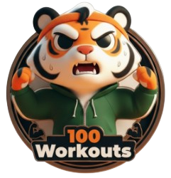 100 wkout badge
